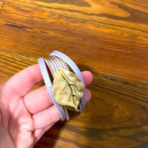 Rose Gold leaf bracelet